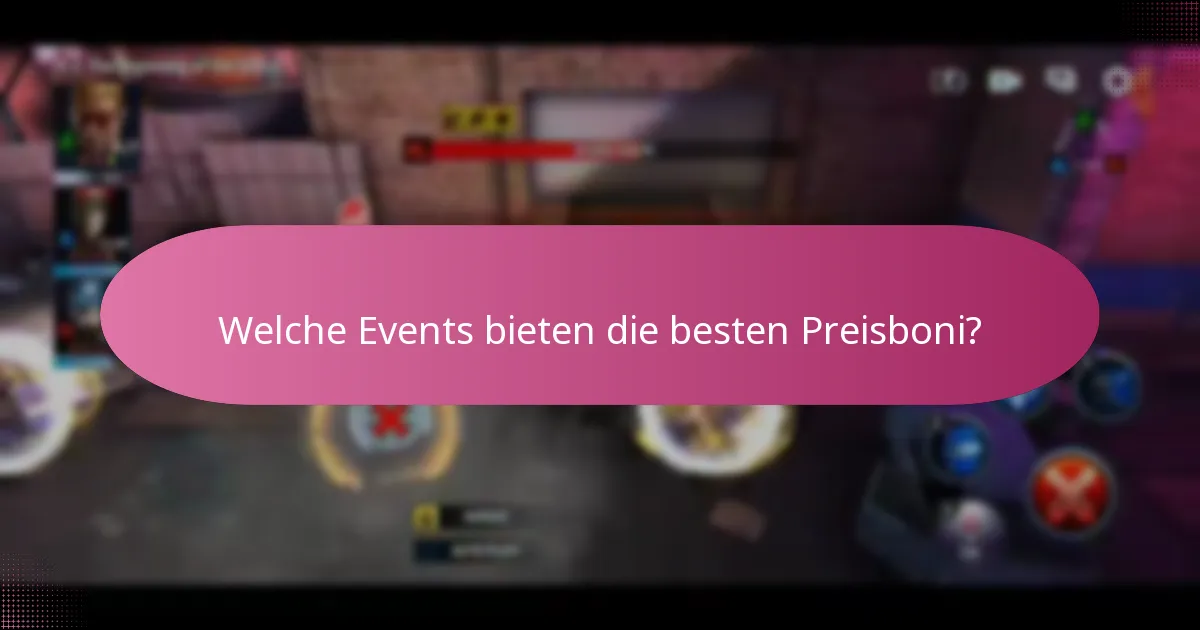 Welche Events bieten die besten Preisboni?